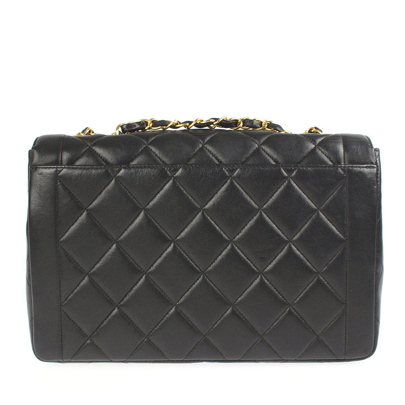 

Chanel Black Quilted Leather Vintage Flap Shoulder Bag