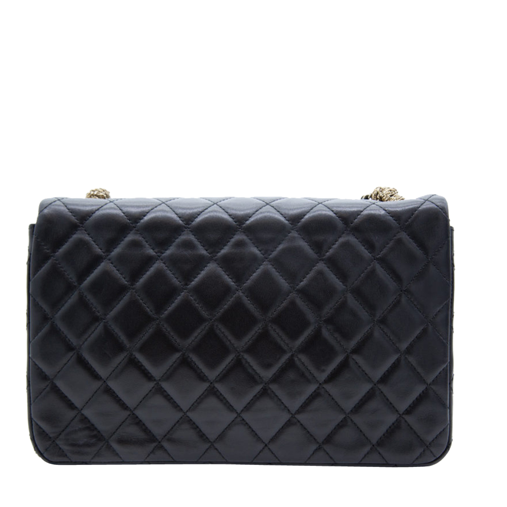 

Chanel Black Leather Westminster Pearl Medium Flap Bag