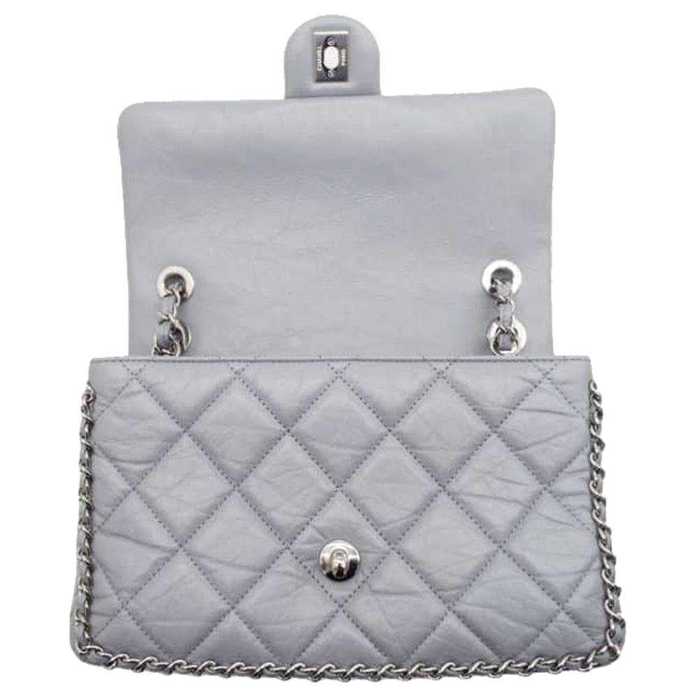 

Chanel Chain Flap Bag, Grey