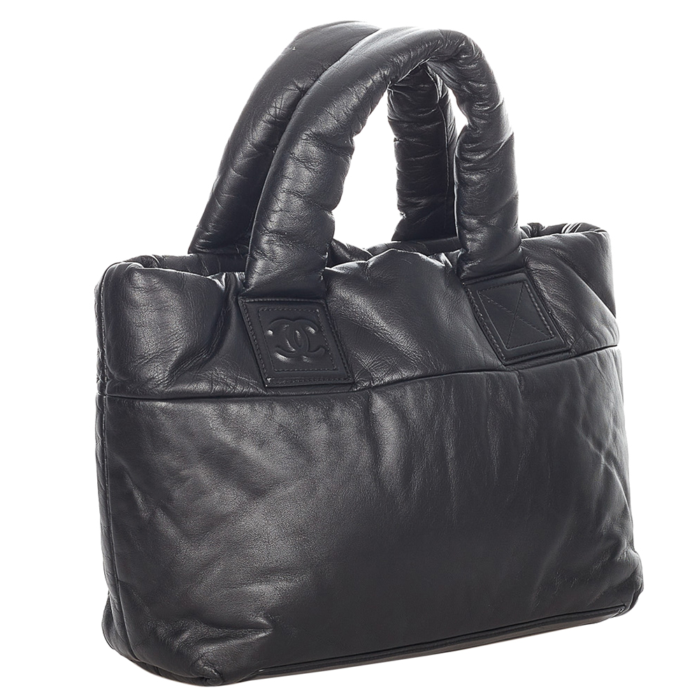 

Chanel Black Leather Coco Cocoon Bag