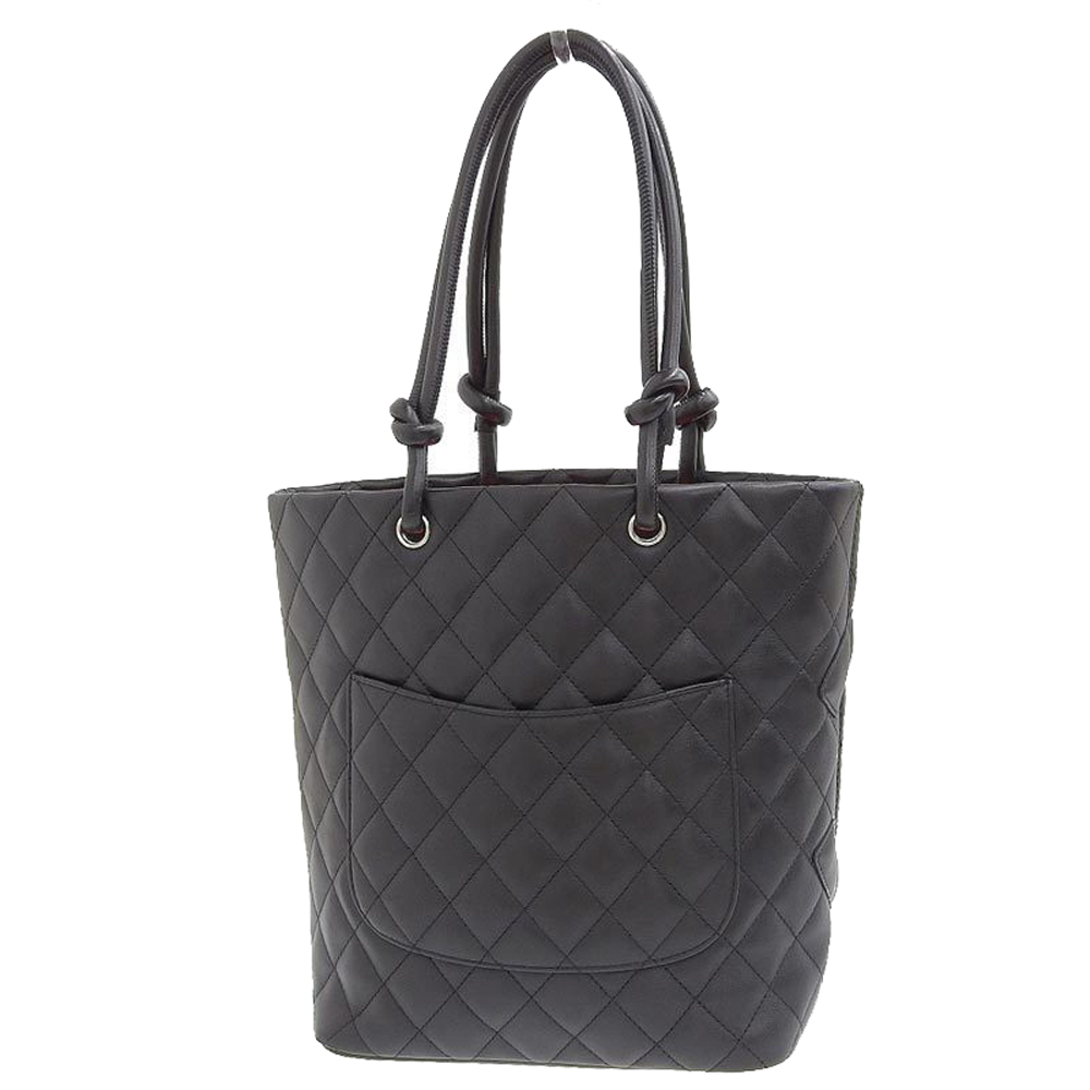 

Chanel Black Leather Cambon Ligne Tote Bag