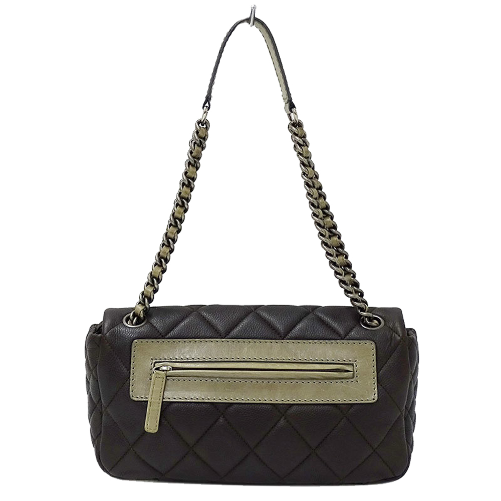 

Chanel Brown Caviar Leather Flap Shoulder Bag