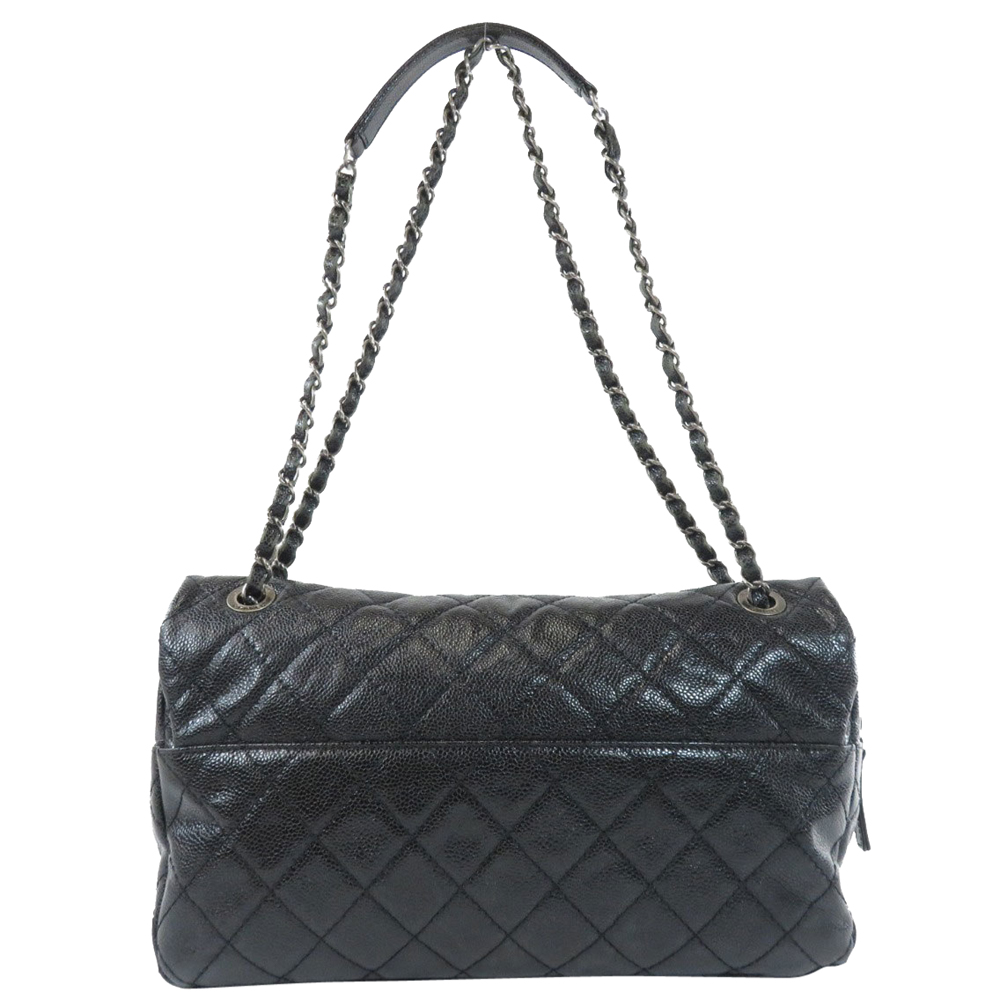 

Chanel Black Caviar Leather Timeless Shoulder Bag