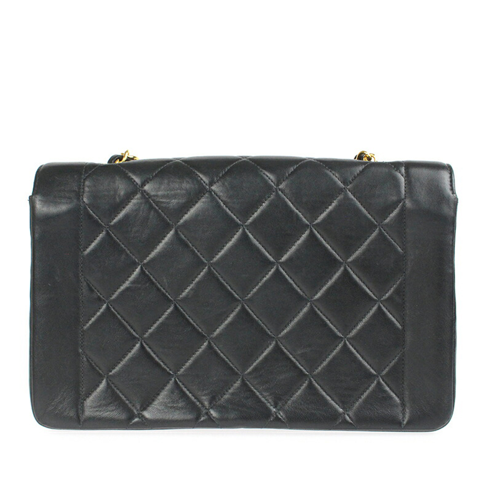 

Chanel Black Leather Vintage Diana Flap Bag Shoulder Bag