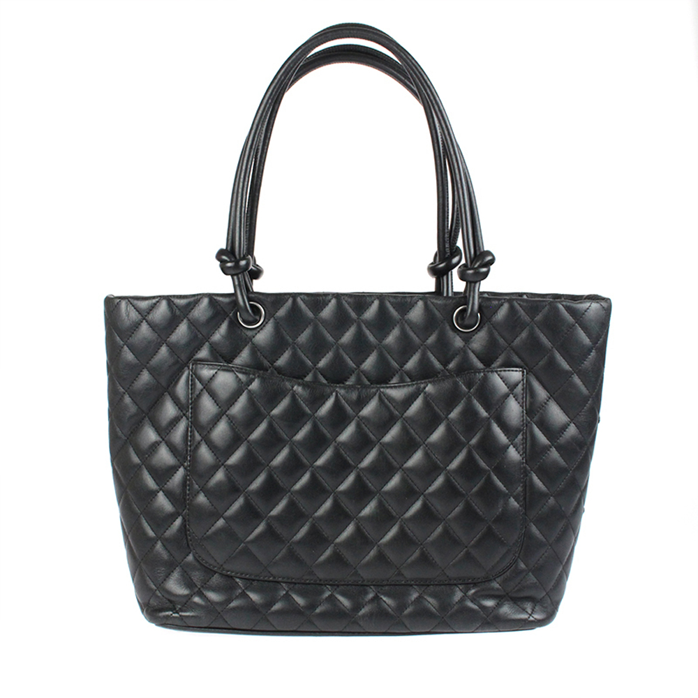 

Chanel Black Leather  Cambon Tote Bag