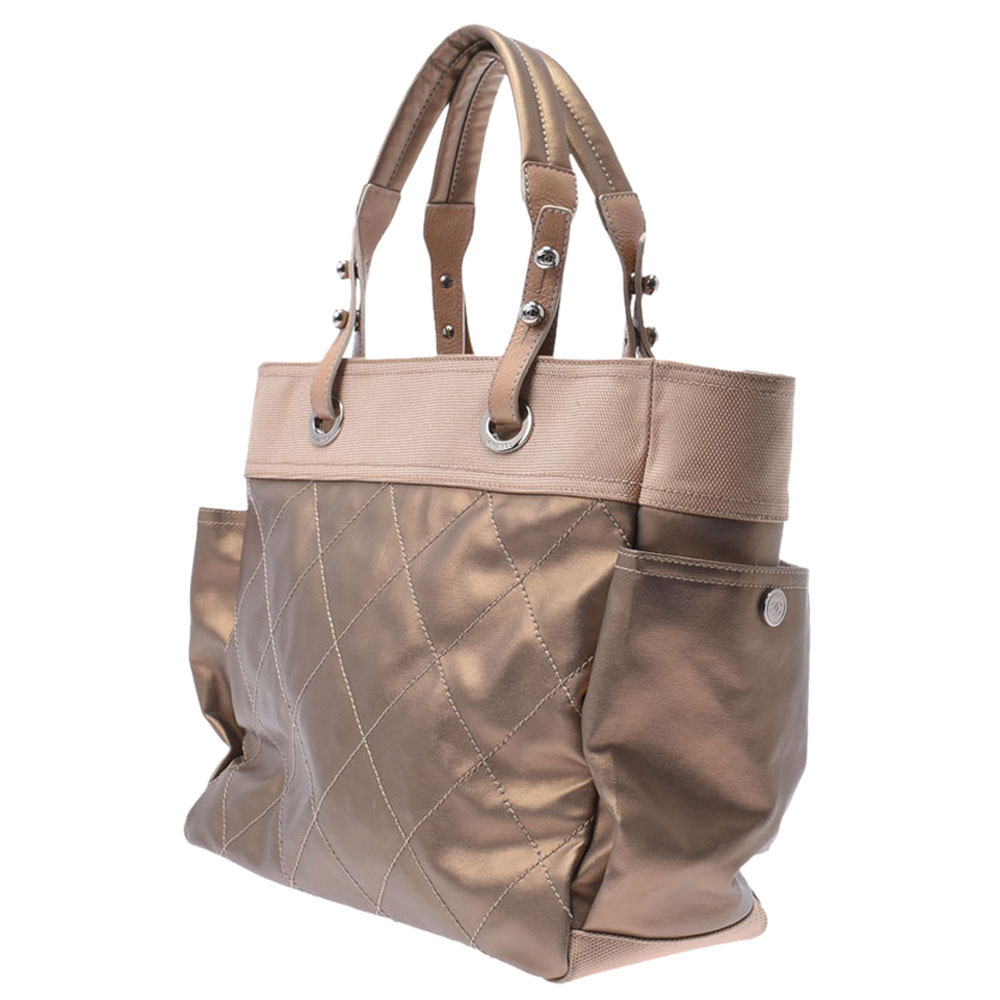 

Chanel Brown Canvas Paris Biarritz  Tote Bag