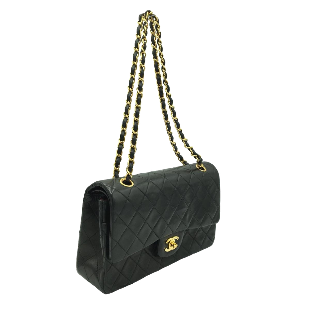 

Chanel Black Quilted Leather Classic Double Flap Shoulder Bag