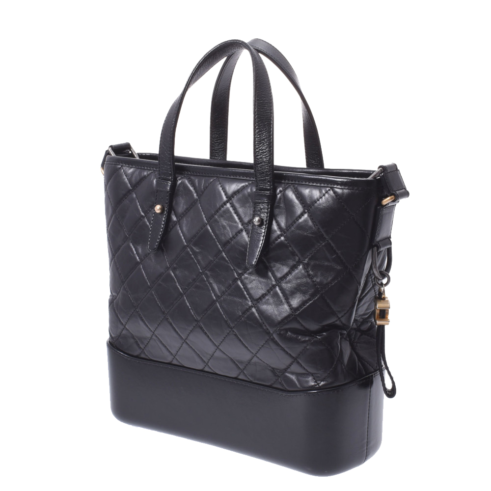 

Chanel Black Leather Gabrielle Hobo Bag