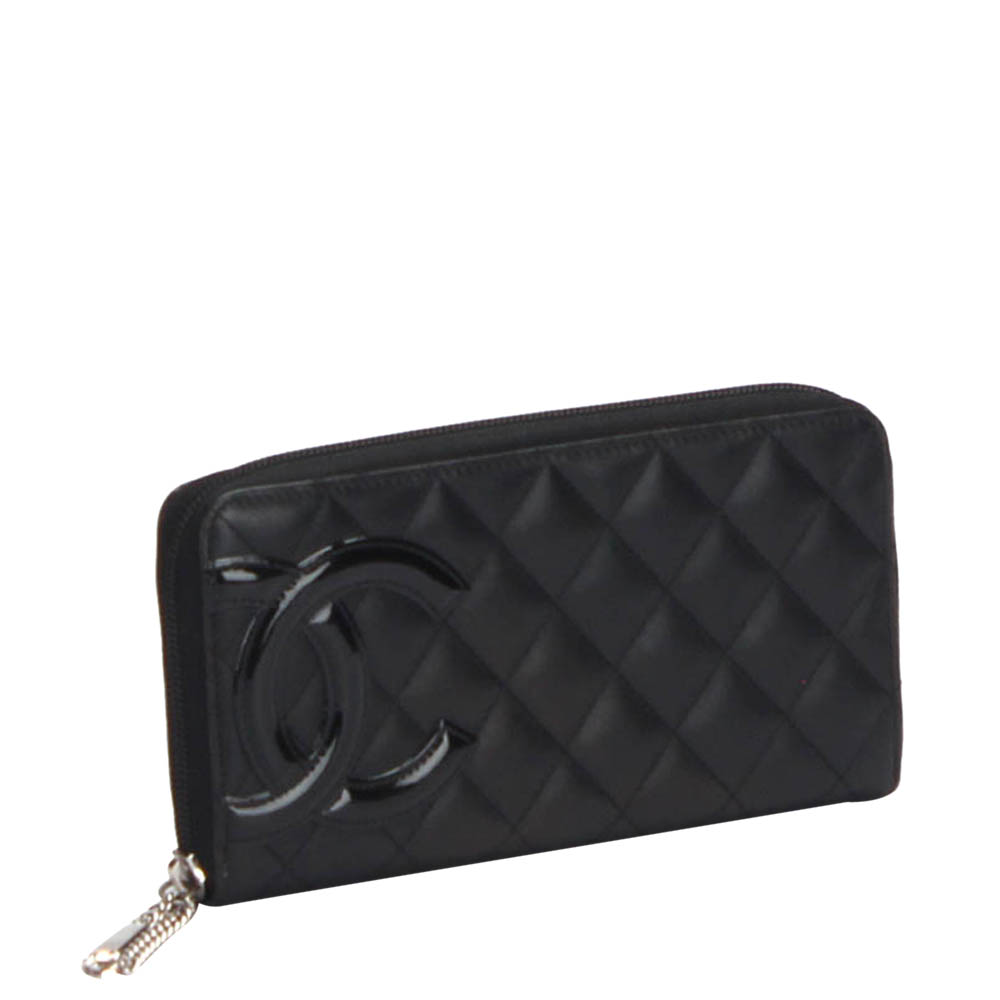 

Chanel Black Leather Cambon Ligne Wallet