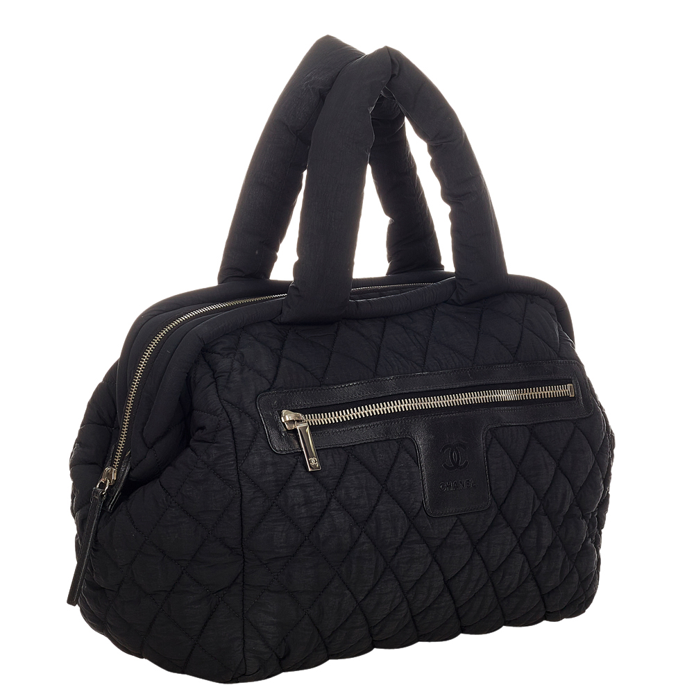 

Chanel Black Leather Coco Cocoon Bowler Bag