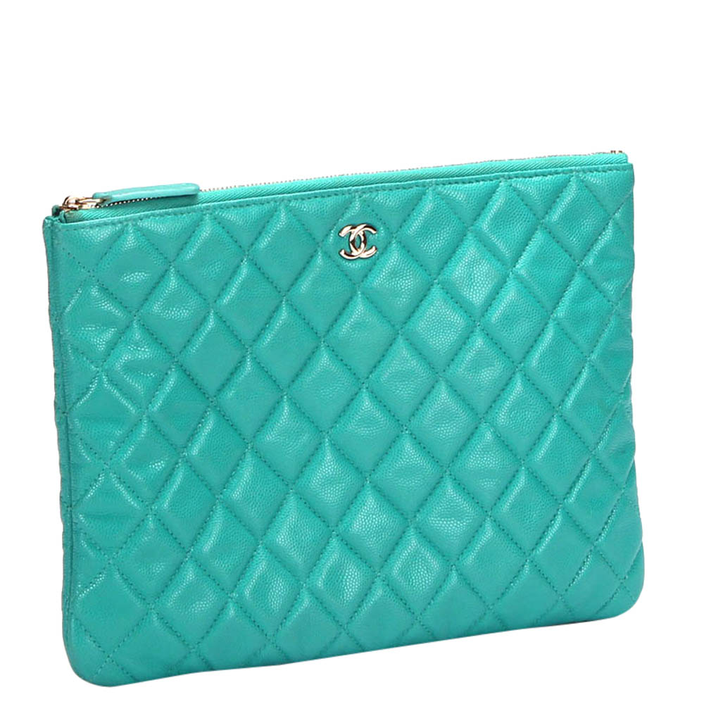 

Chanel Caviar Leather CC Wallets, Green