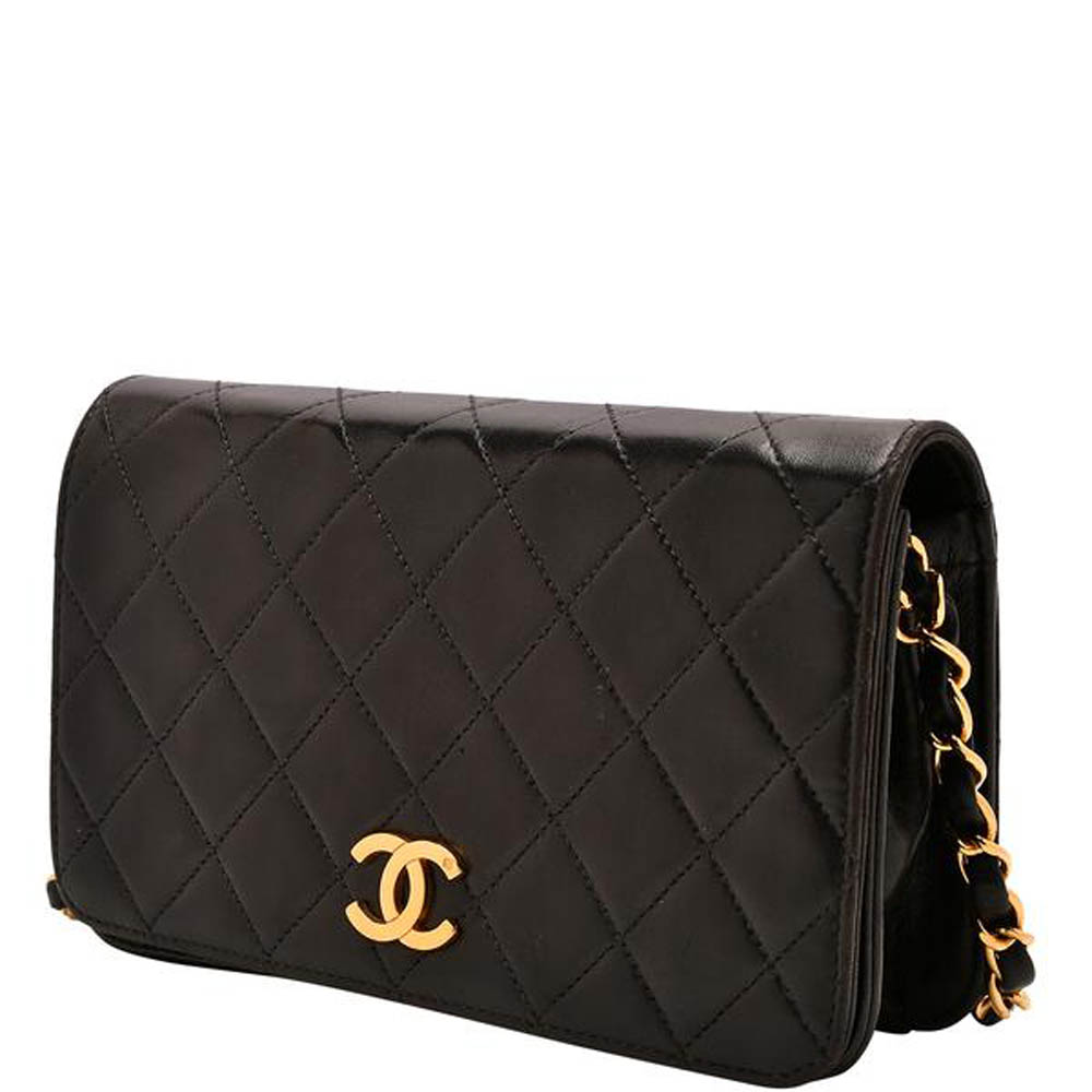 

Chanel Full Flap Shoulder Bag, Black