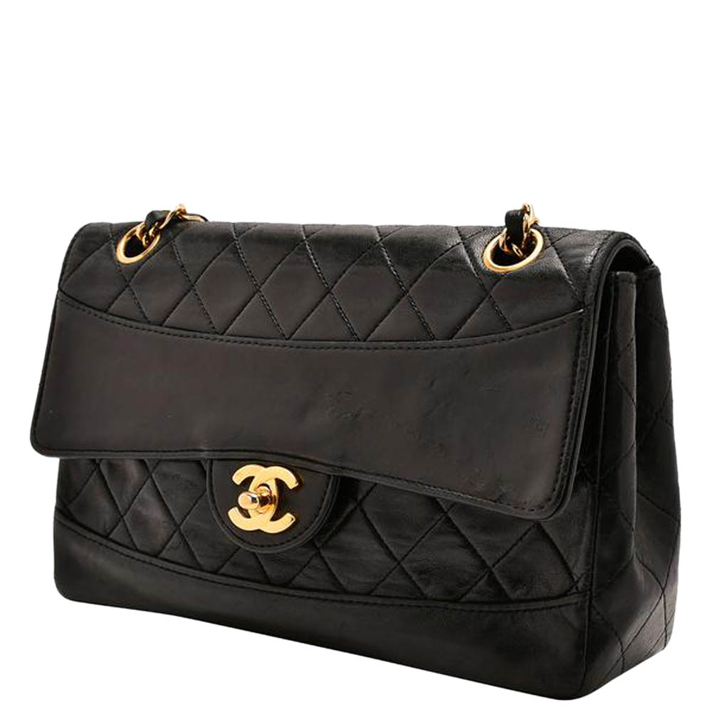 

Chanel Black Leather Shoulder Flap Bag