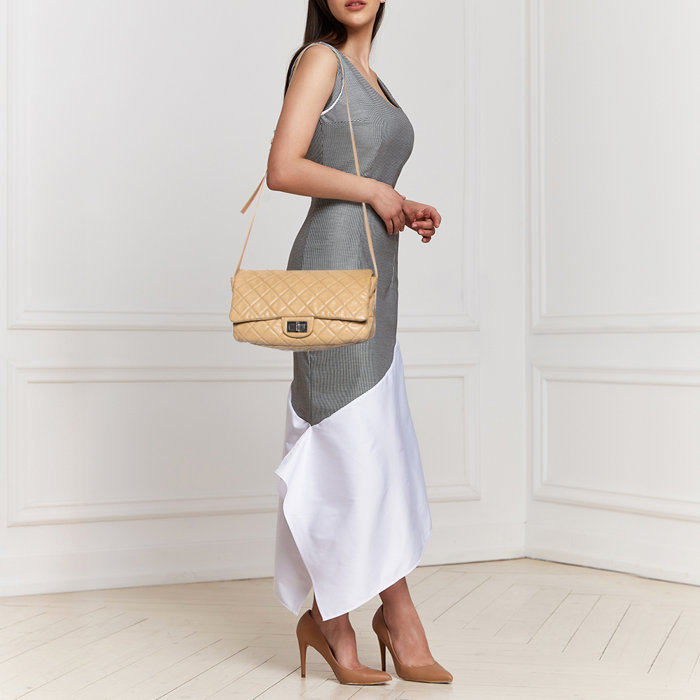 

Chanel Leather Beige Quilted Leather Flap Shoulder Bag