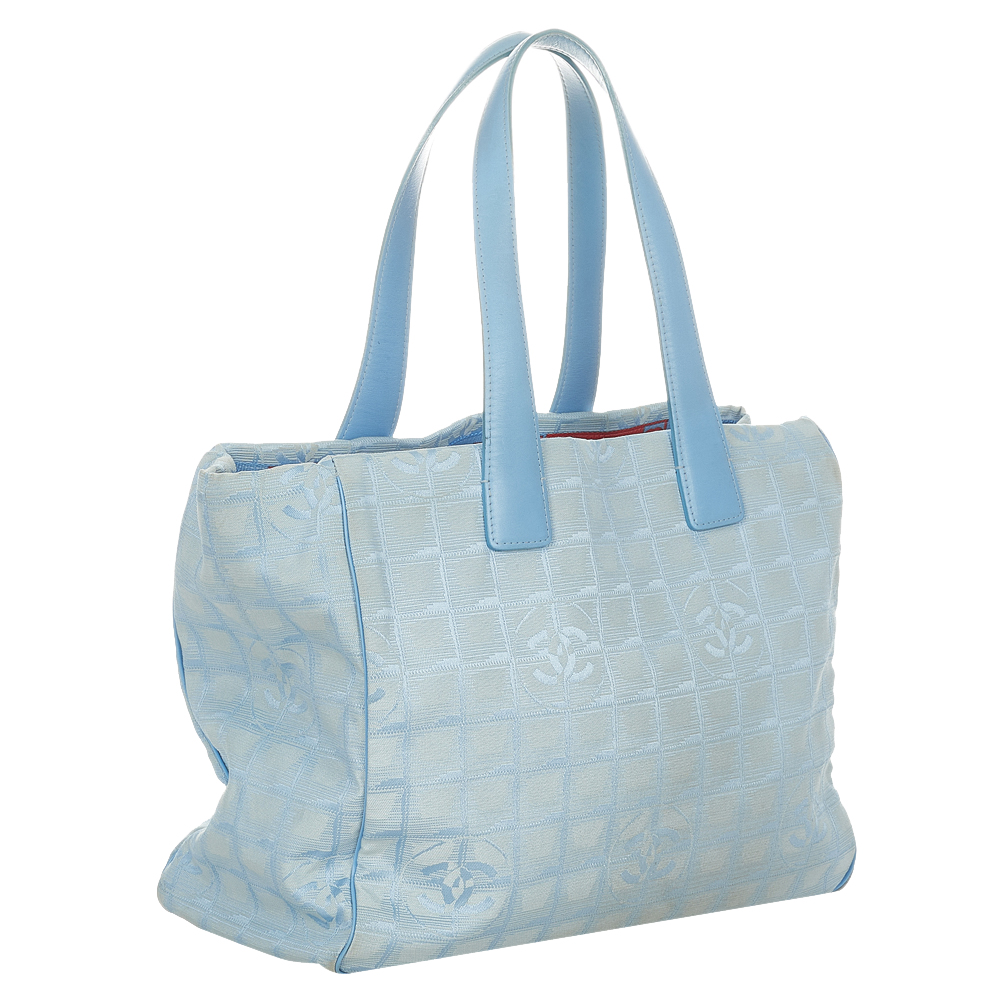 

Chanel Blue Nylon Travel Line Tote Bag