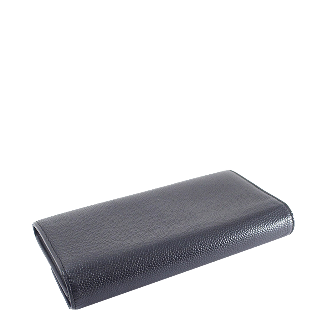 

Chanel Black Caviar Leather CC Long Wallet