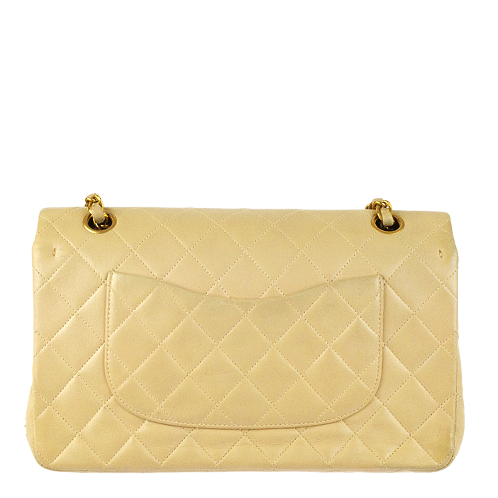 

Chanel Beige Quilted Leather Double Flap Bag
