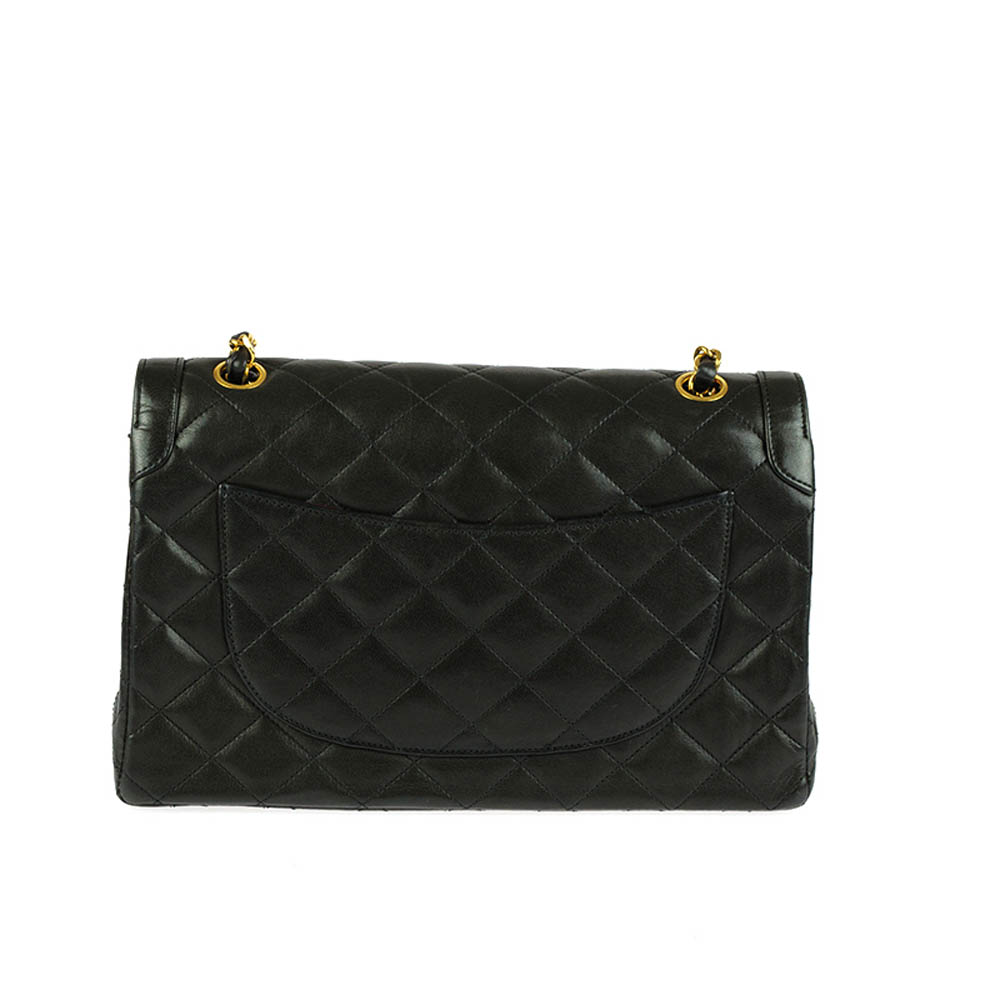 

Chanel Black Leather CC Flap Shoulder Bag