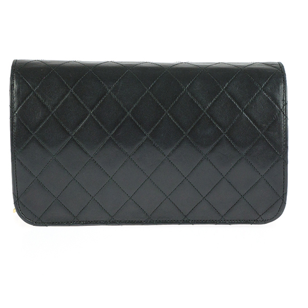 

Chanel Black Leather Vintage Single Flap Bag