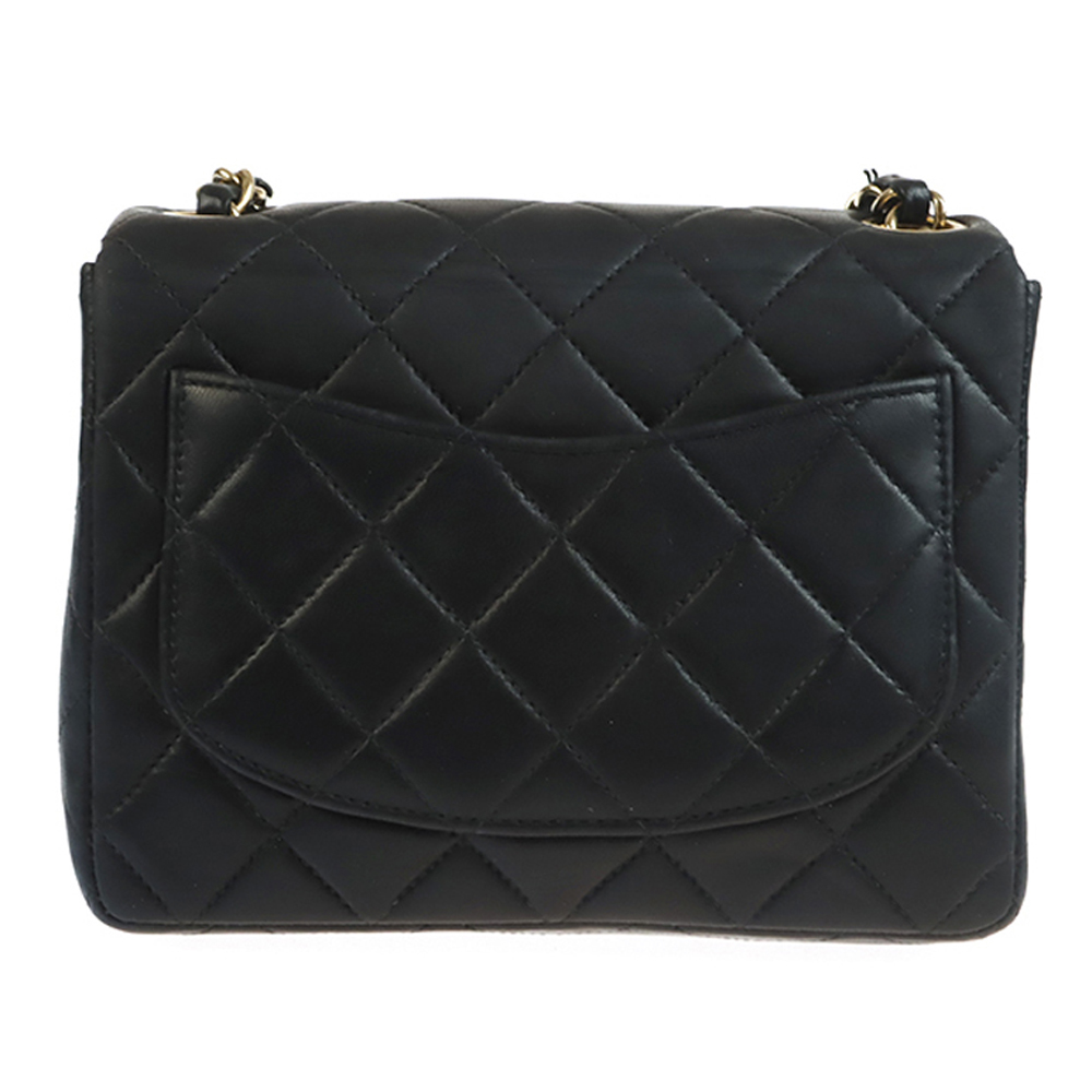 

Chanel Black Quilted Leather Classic Square Mini Flap Bag