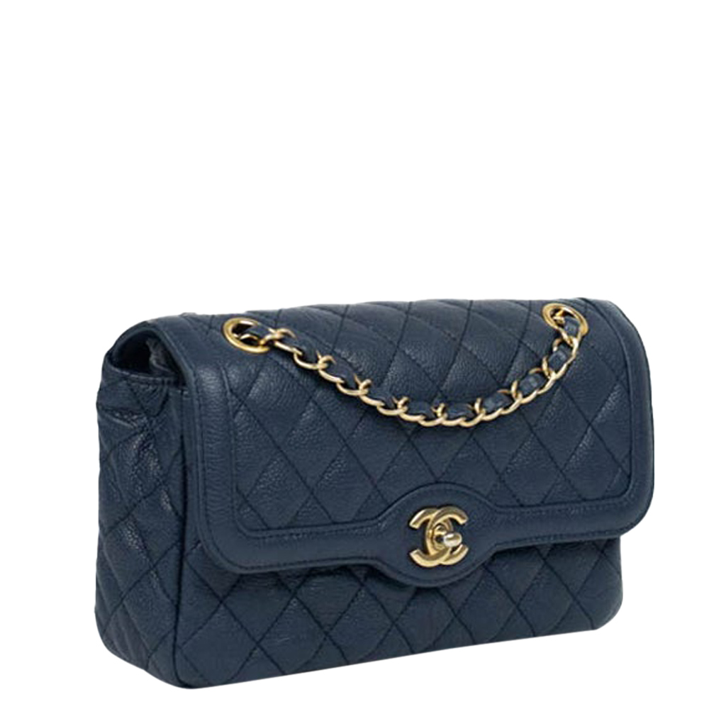 

Chanel Blue Quilted Leather Classic Shoulder Bag