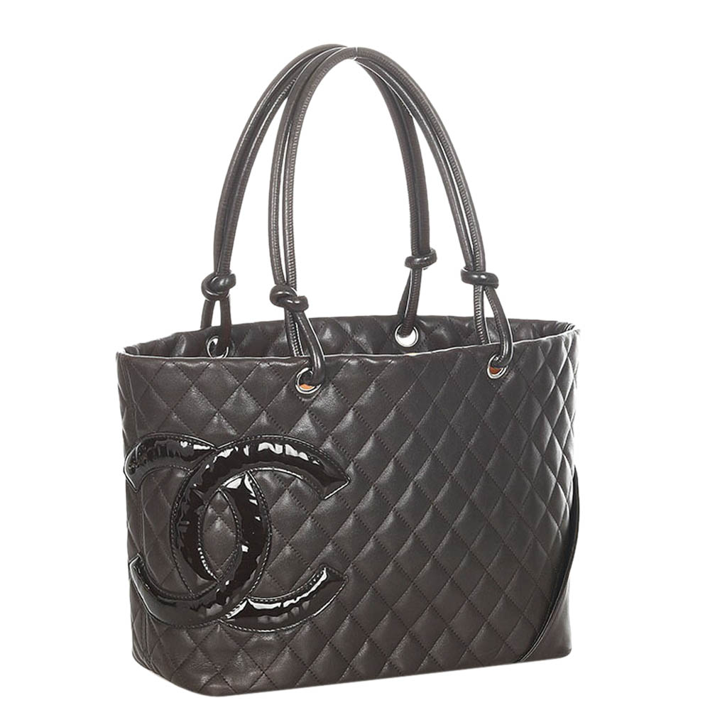 

Chanel Black Leather Cambon Ligne Tote Bag