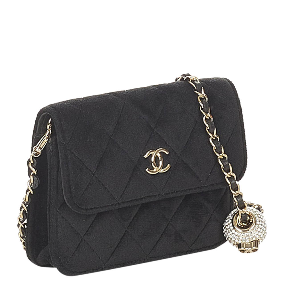 

Chanel Black Matelasse Leather CC Shoulder Bag