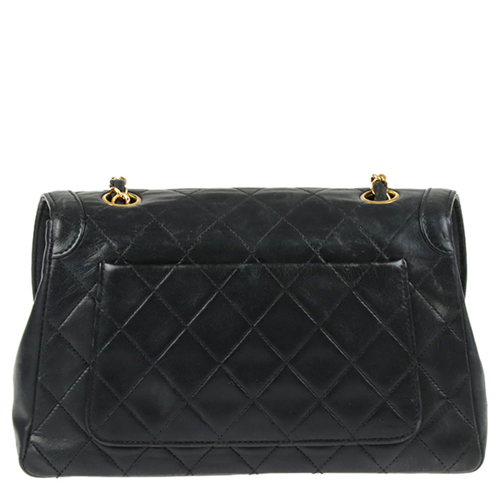 

Chanel Black Leather Vintage Diana Flap Bag