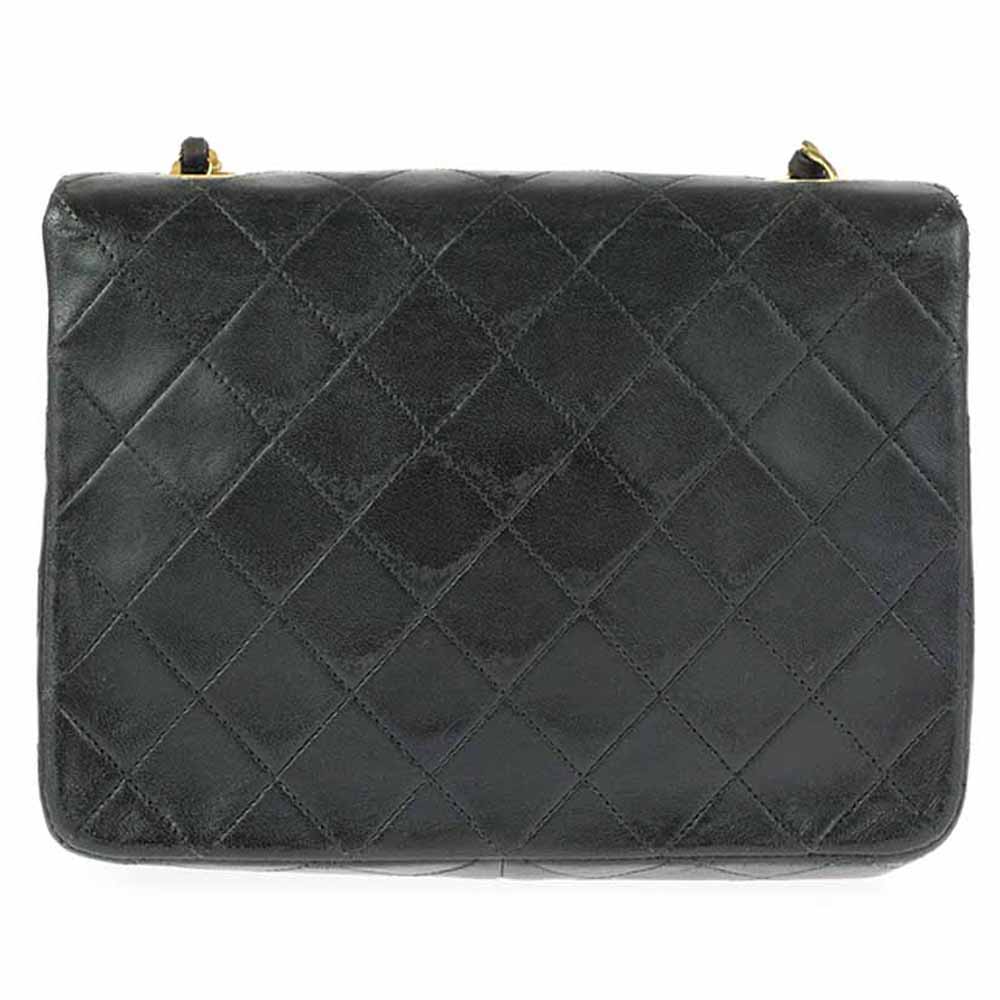 

Chanel Black Leather Vintage Single Flap Bag