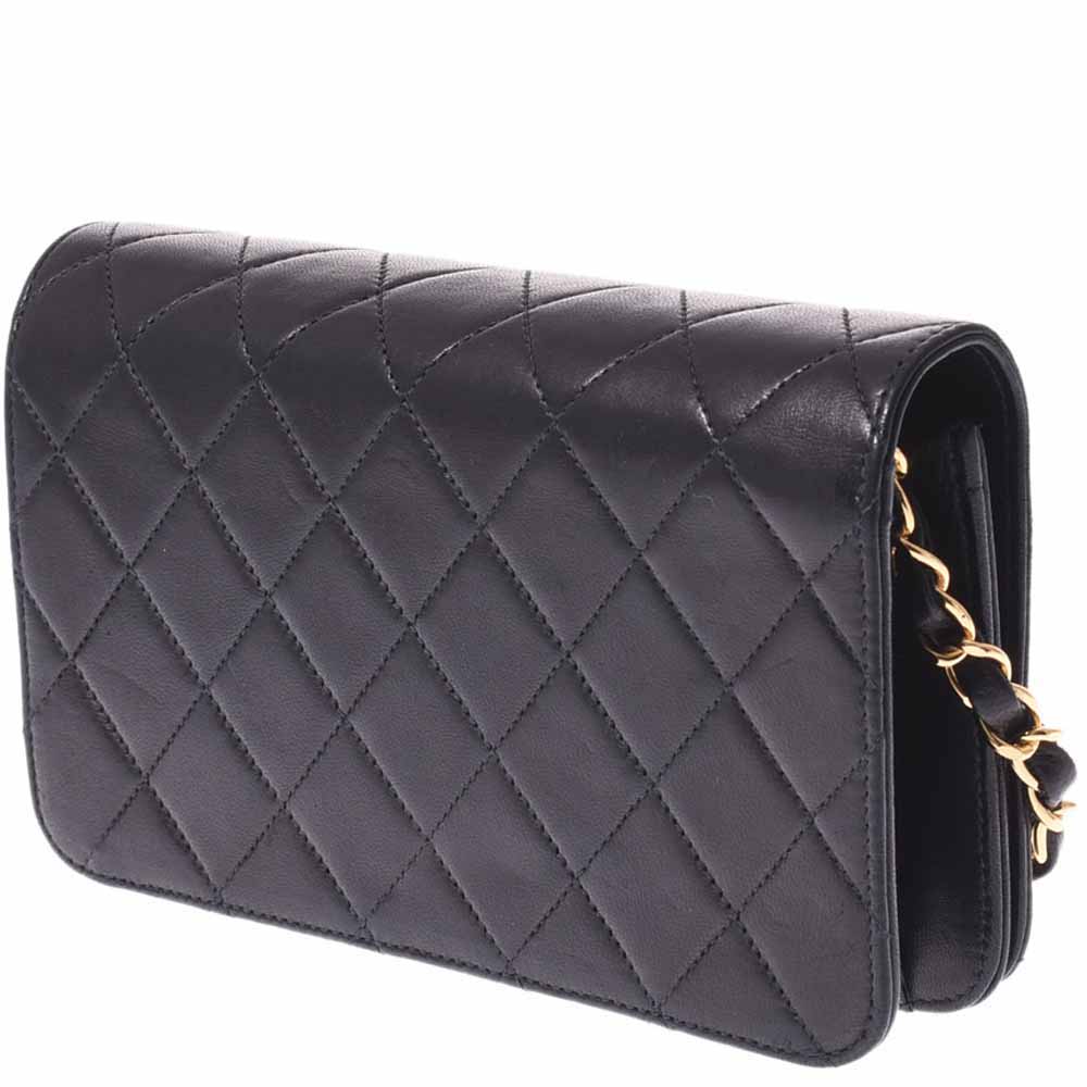 

Chanel Black Leather Vintage Single Flap Bag