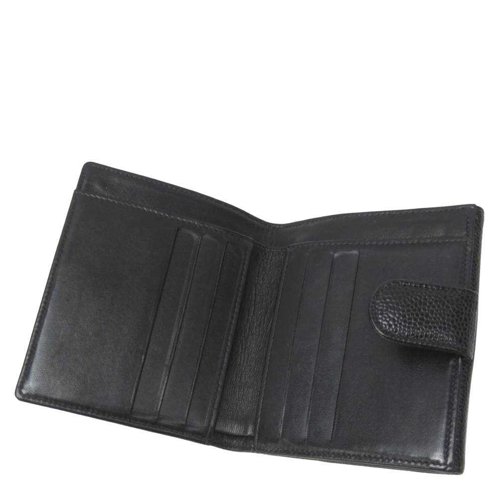 

Chanel Black Caviar Leather CC Wallets