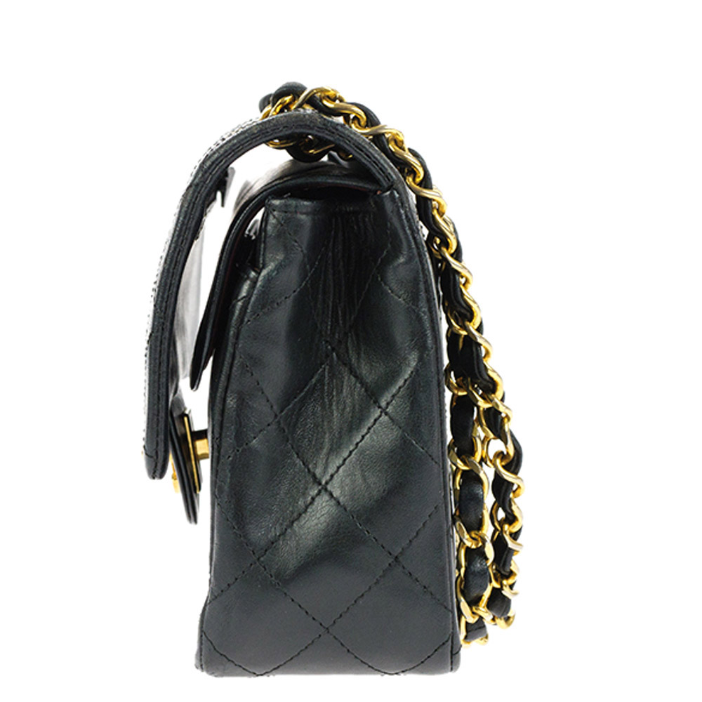 

Chanel black Leather Vintage Double Flap Bag
