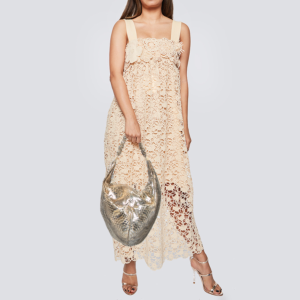 

Chanel Gold Python Rock And Chain Hobo
