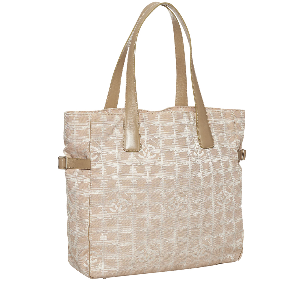 

Chanel Beige Nylon Travel Line Tote Bag