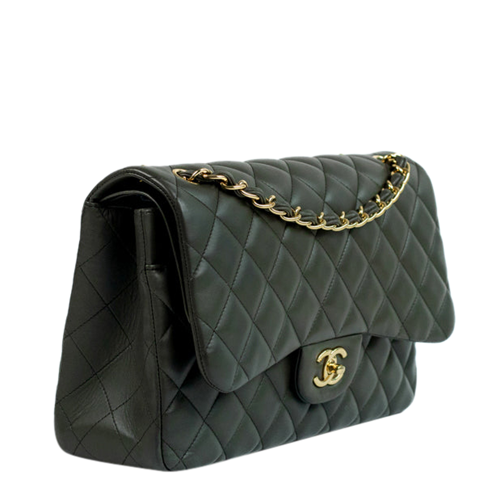 

Chanel Black Leather Classic Double Flap Bag