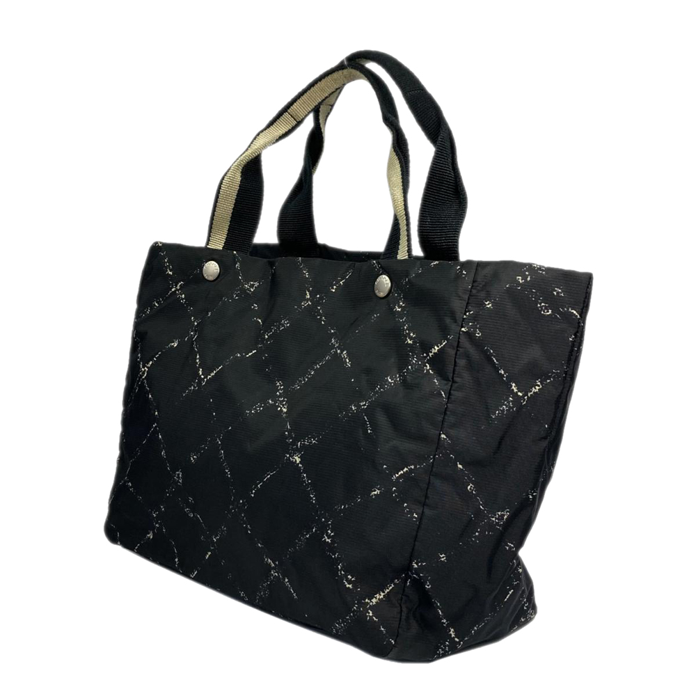 

Chanel Black Nylon Travel Ligne Tote Bag