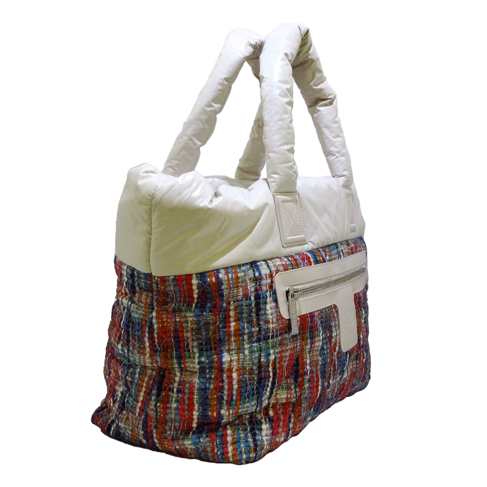 

Chanel Multicolor Tweed and Leather Coco Cocoon Tote Bag