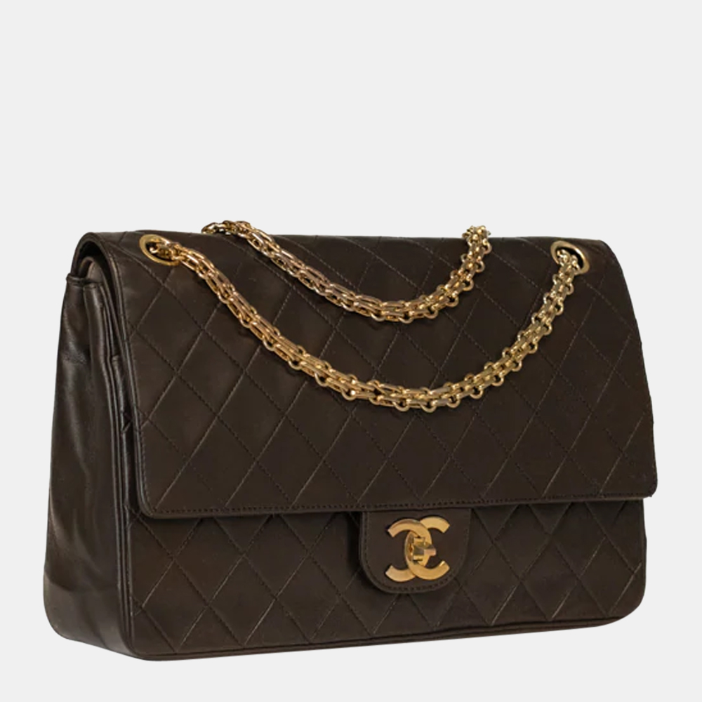 

Chanel Black Leather Classic Double Flap Bag