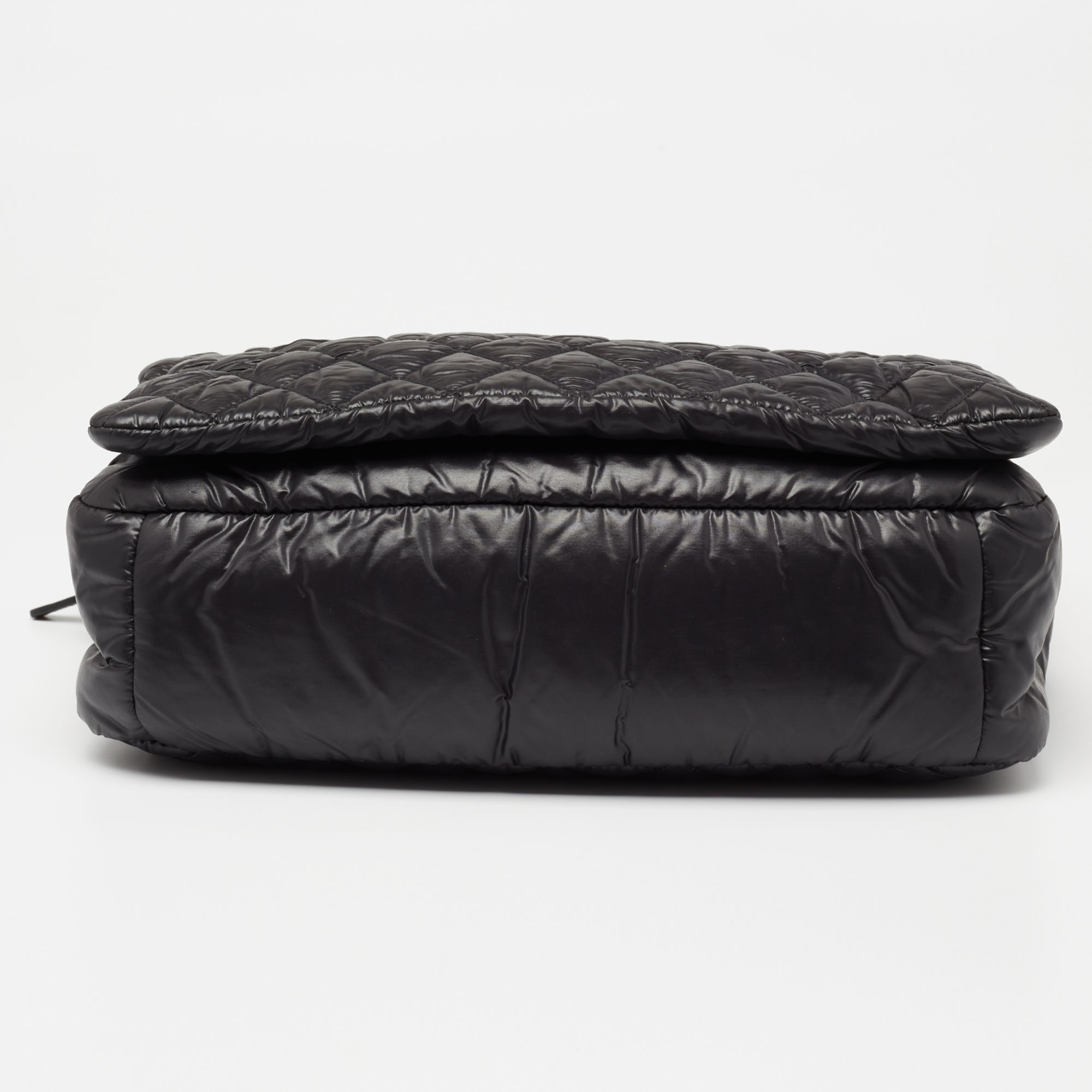 Chanel Black Quilted Nylon Coco Cocoon Messenger Bag