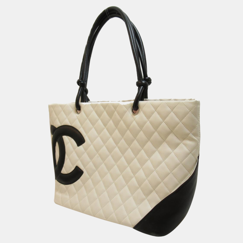 

Chanel White Cambon Ligne Tote Bag