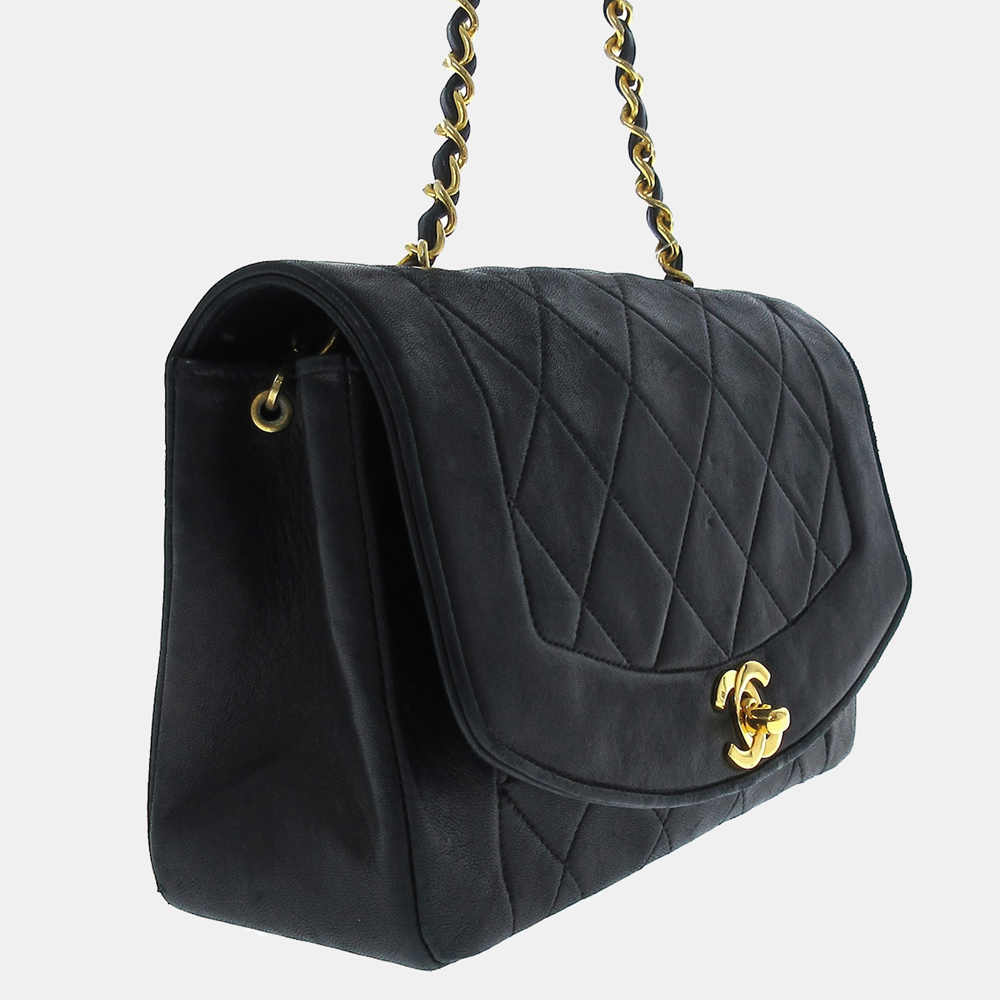 

Chanel Black Diana Flap Crossbody Bag
