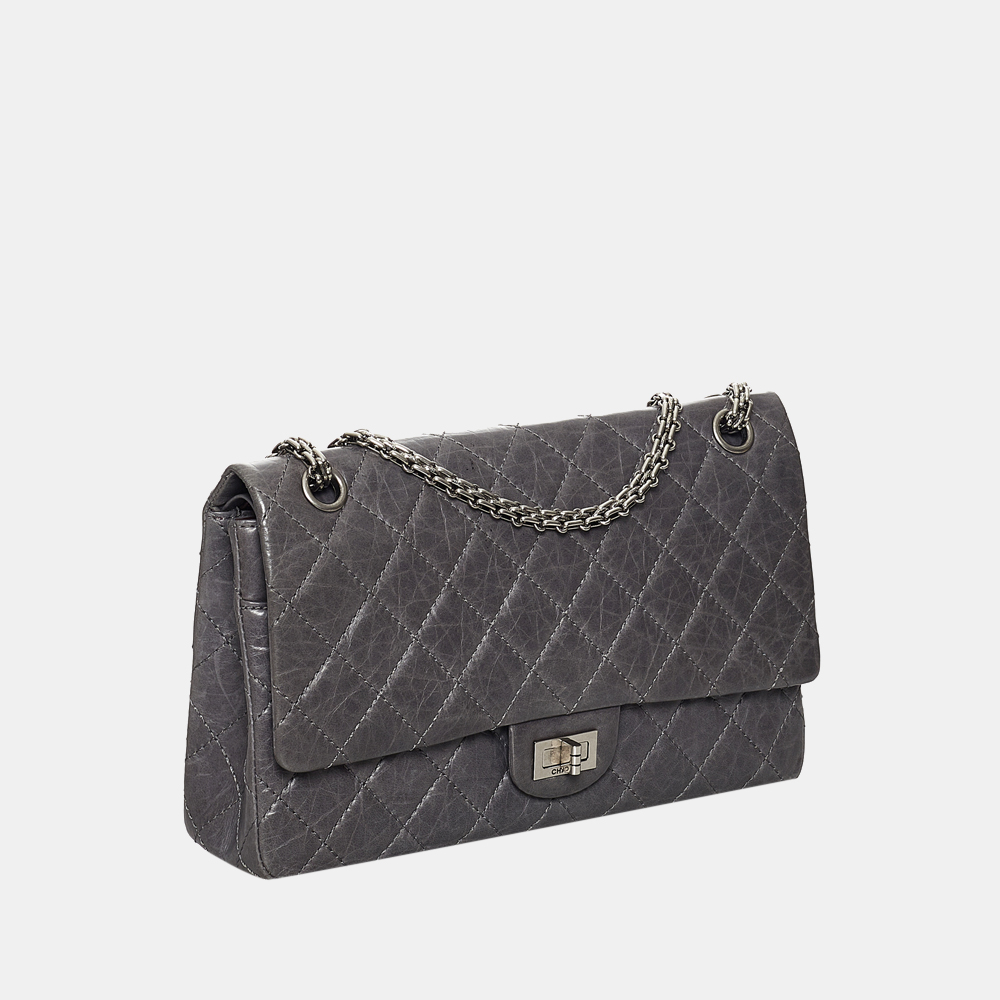 

Chanel Grey Reissue Lambskin Leather Flap Bag