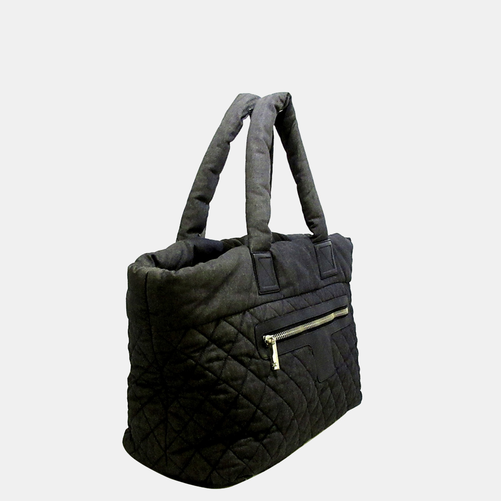 

Chanel Grey Coco Cocoon Denim Tote Bag