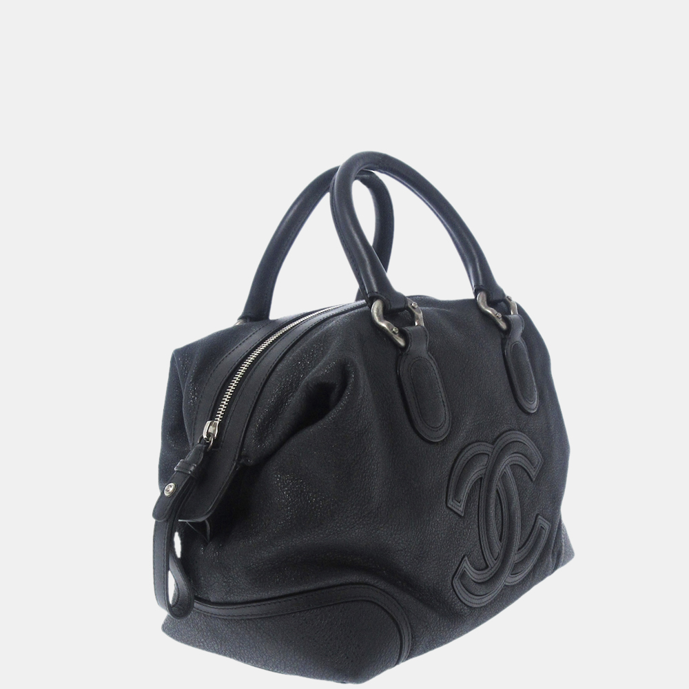 

Chanel Black CC Caviar Leather Handbag