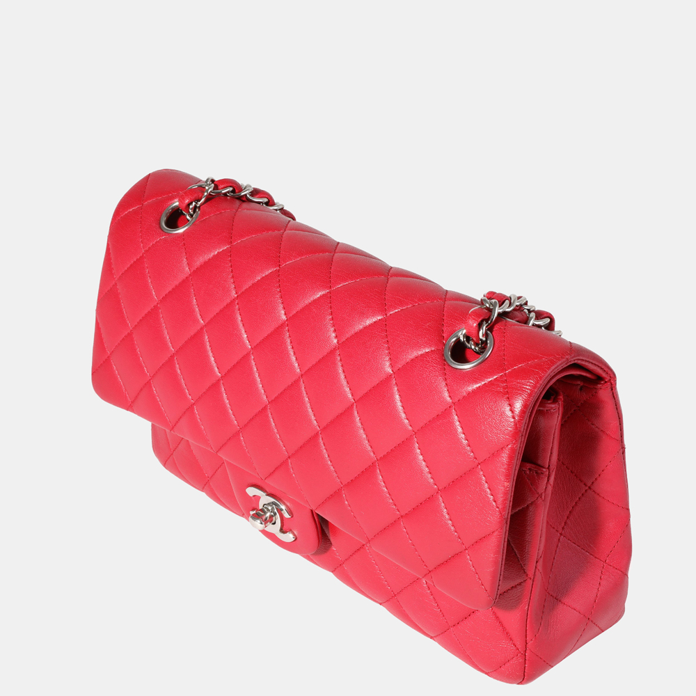 

Chanel Red Quilted Lambskin Medium Classic Double Flap Bag