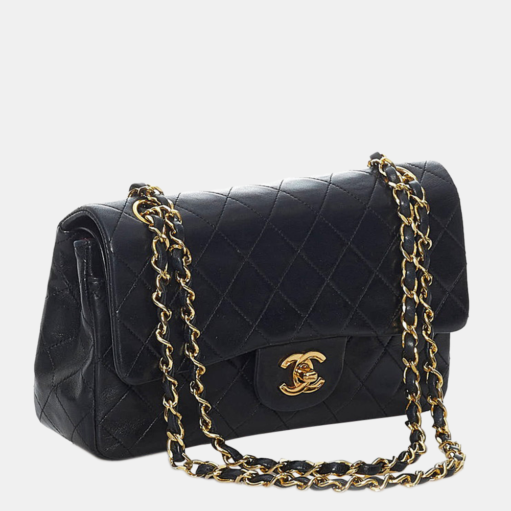 

Chanel Black Leather Classic Double Flap Bag