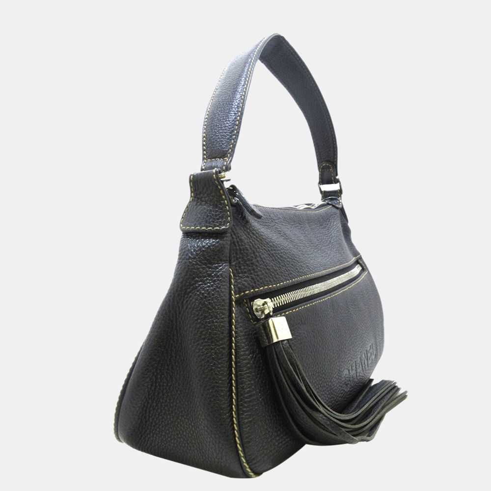

Chanel Black Tassel Leather Shoulder Bag