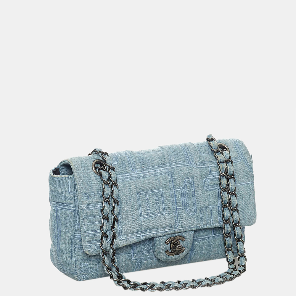 

Chanel Blue Classic Denim Flap Bag