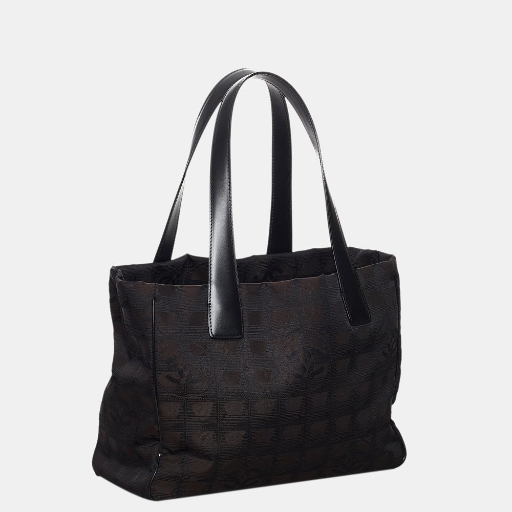 

Chanel Black/Brown New Travel Line Nylon Handbag