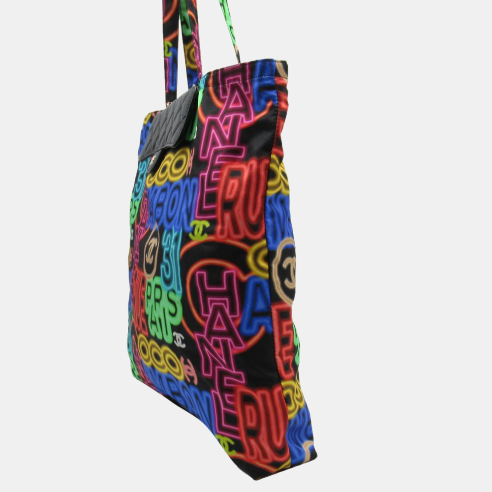 

Chanel Multicolor Vintage Printed Tote Bag